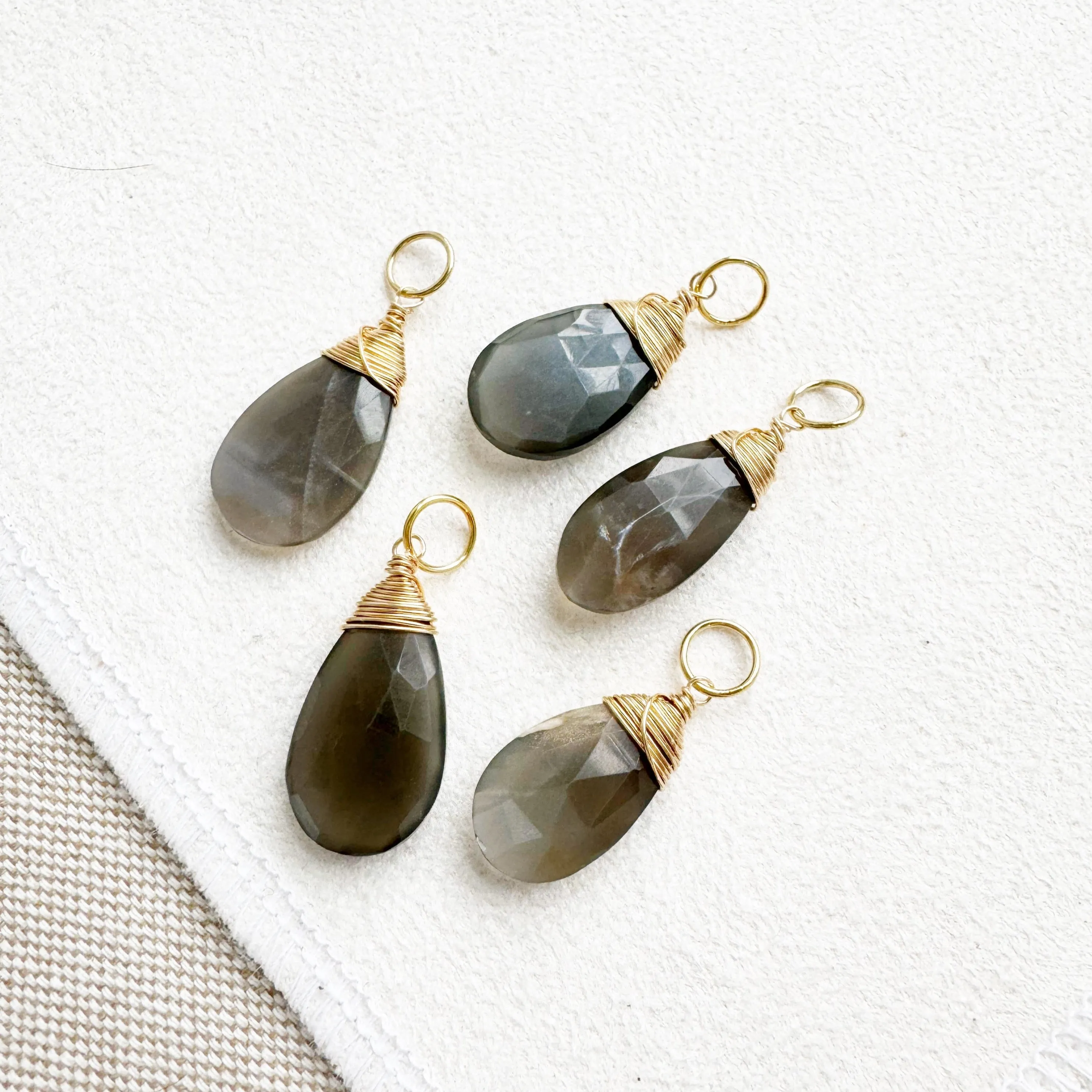 Slate Moonstone Bijou Charm