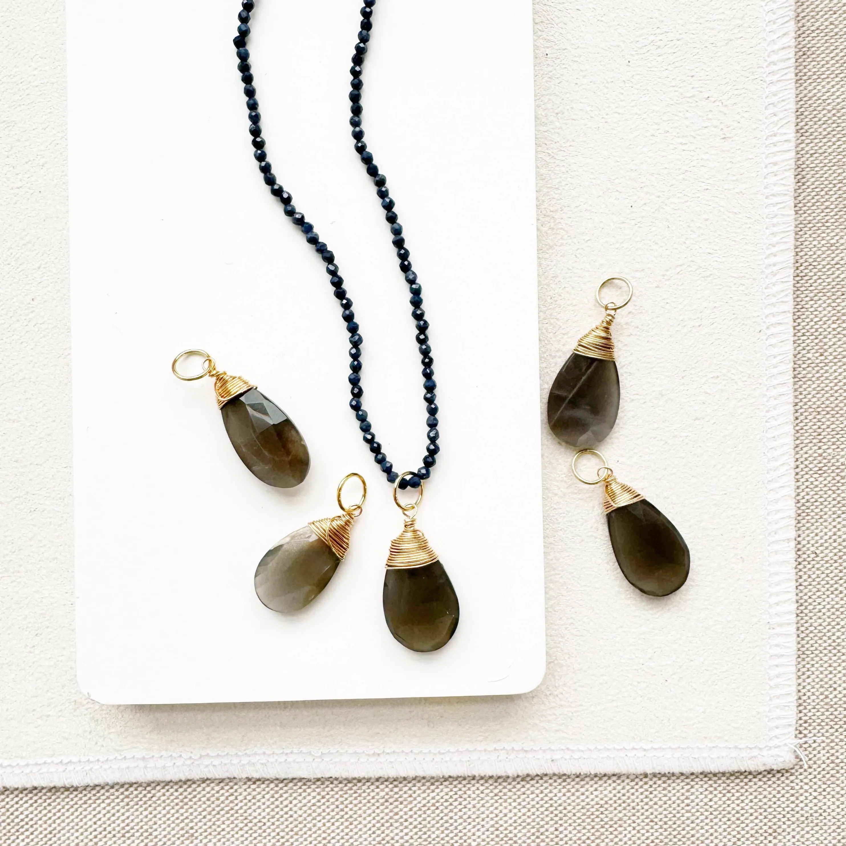 Slate Moonstone Bijou Charm