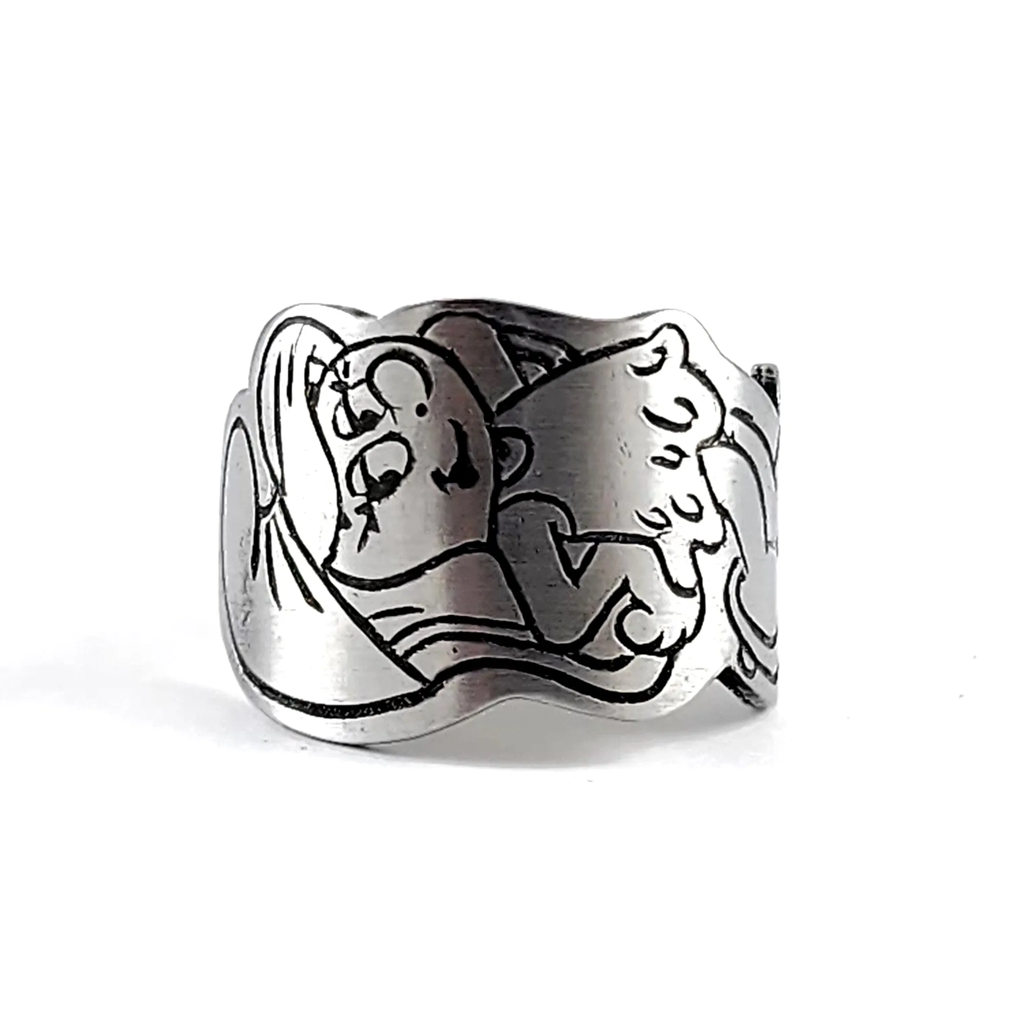 Smurfs Smurfette Stainless Steel Spoon Ring
