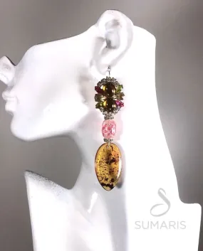 SNAZZY OOAK STATEMENT EARRINGS