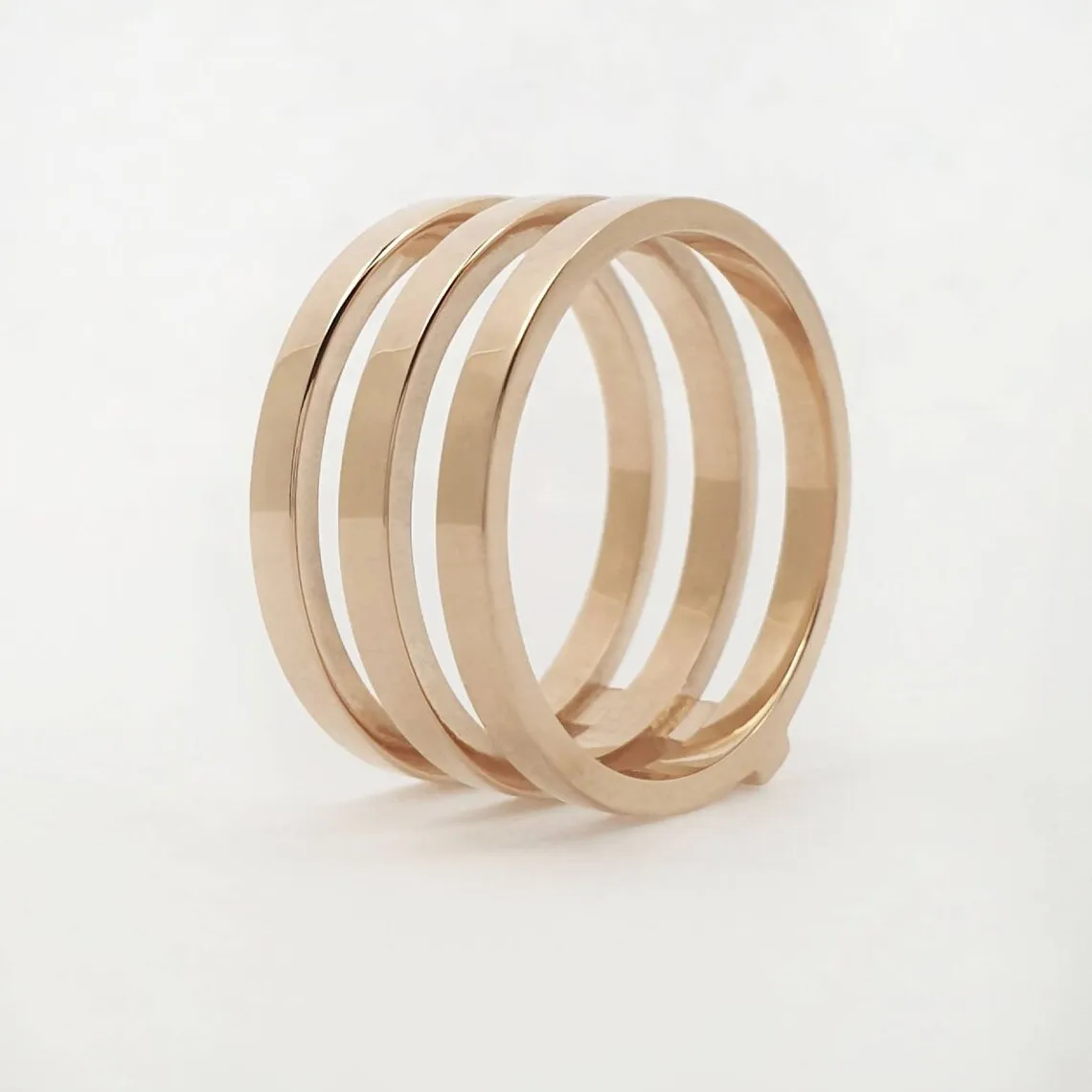 Solid Gold Triple Ring
