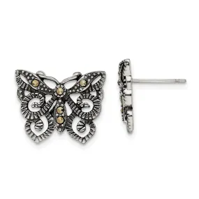 Stainles Steel Butterfly Post Earrings