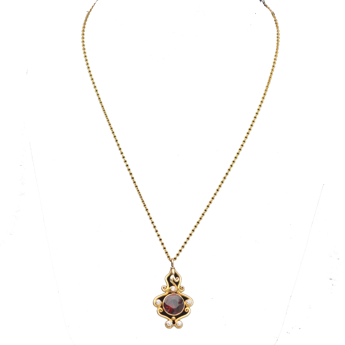 Stunning Art Nouveau Garnet Necklace #VP508-21