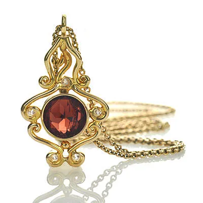 Stunning Art Nouveau Garnet Necklace #VP508-21