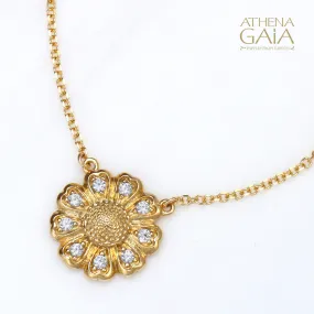 Sunflower Necklace (In-Stock)