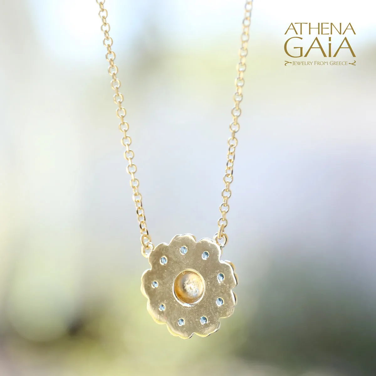 Sunflower Necklace (In-Stock)