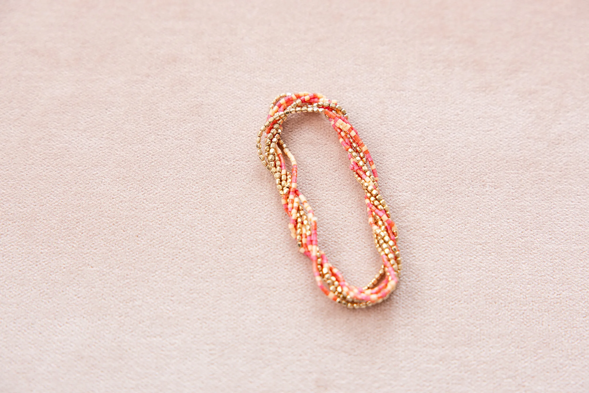 Sunrise Pink Bracelet Set