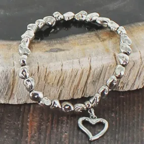 Suzie Blue Elasticated Nugget Bracelet