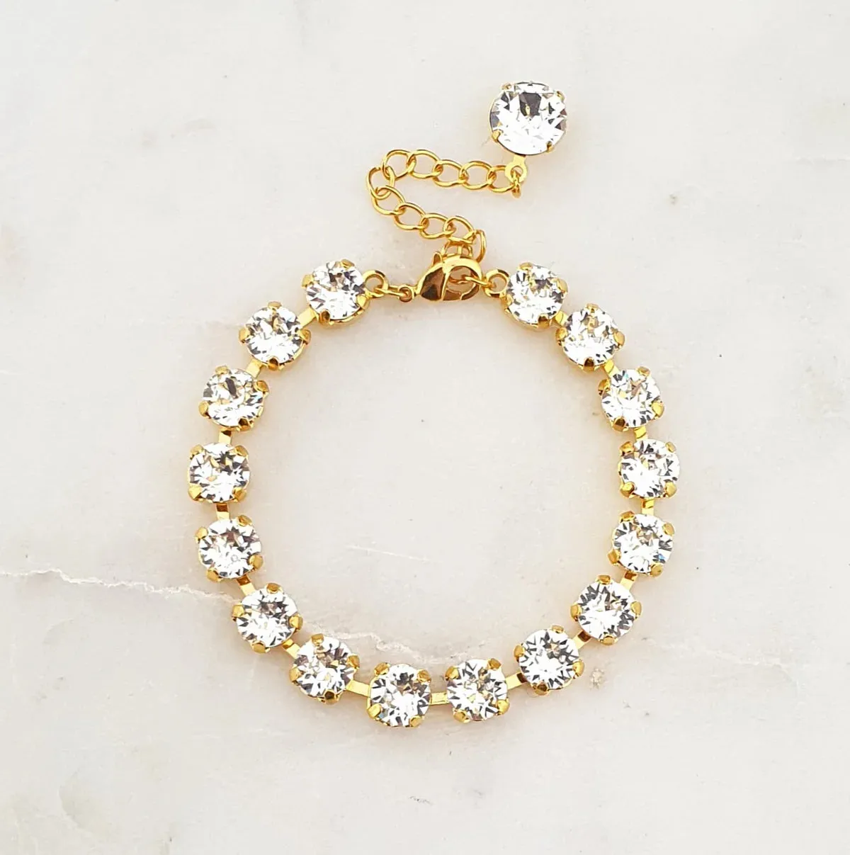 Tennis Bracelet - Swarovski Crystal Element - Rhodium Plated