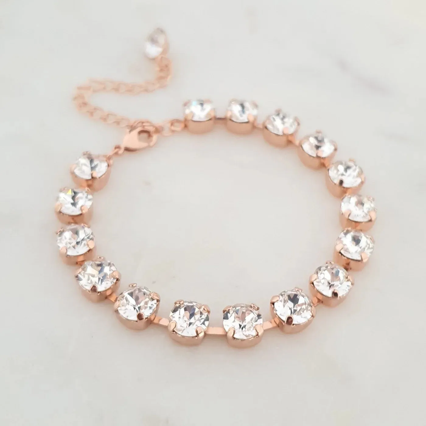 Tennis Bracelet - Swarovski Crystal Element - Rhodium Plated