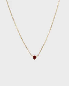 The Petite Garnet Birthstone Necklace