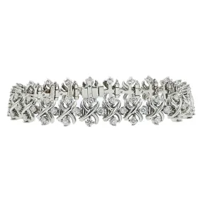 Tiffany Schlumberger Platinum Diamond Bracelet