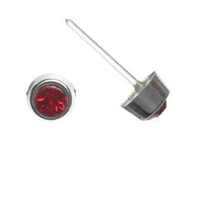 Tiny Silver-Plated Rhinestones Studs Hypoallergenic Earrings for Sensitive Ears Made with Plastic Posts