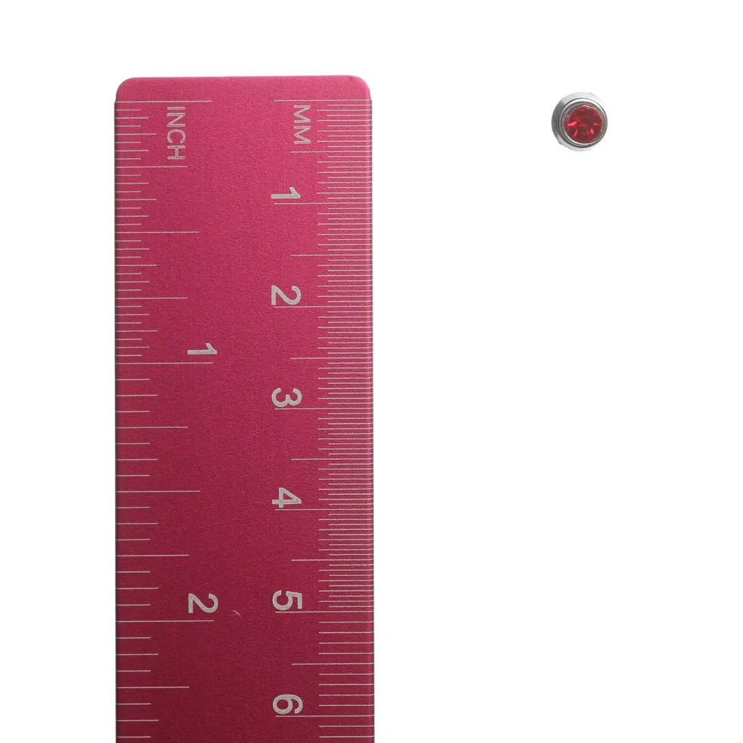 Tiny Silver-Plated Rhinestones Studs Hypoallergenic Earrings for Sensitive Ears Made with Plastic Posts
