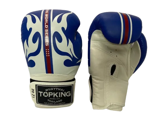 Top King Boxing Gloves TKBGWS World Series BLUE NO AIR