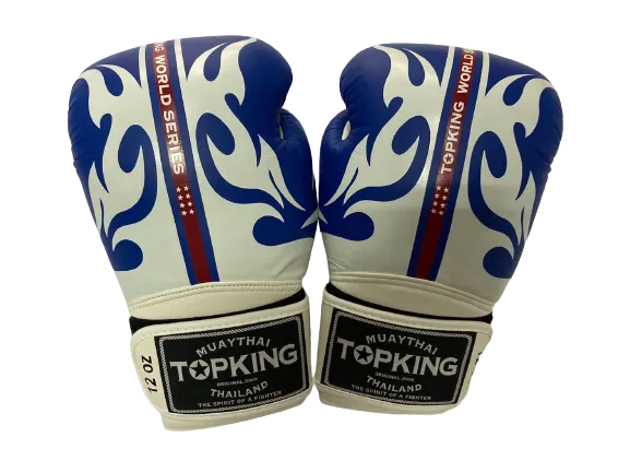 Top King Boxing Gloves TKBGWS World Series BLUE NO AIR