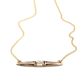 tourmaline barb necklace