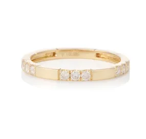 Tripe Diamond Domino Ring