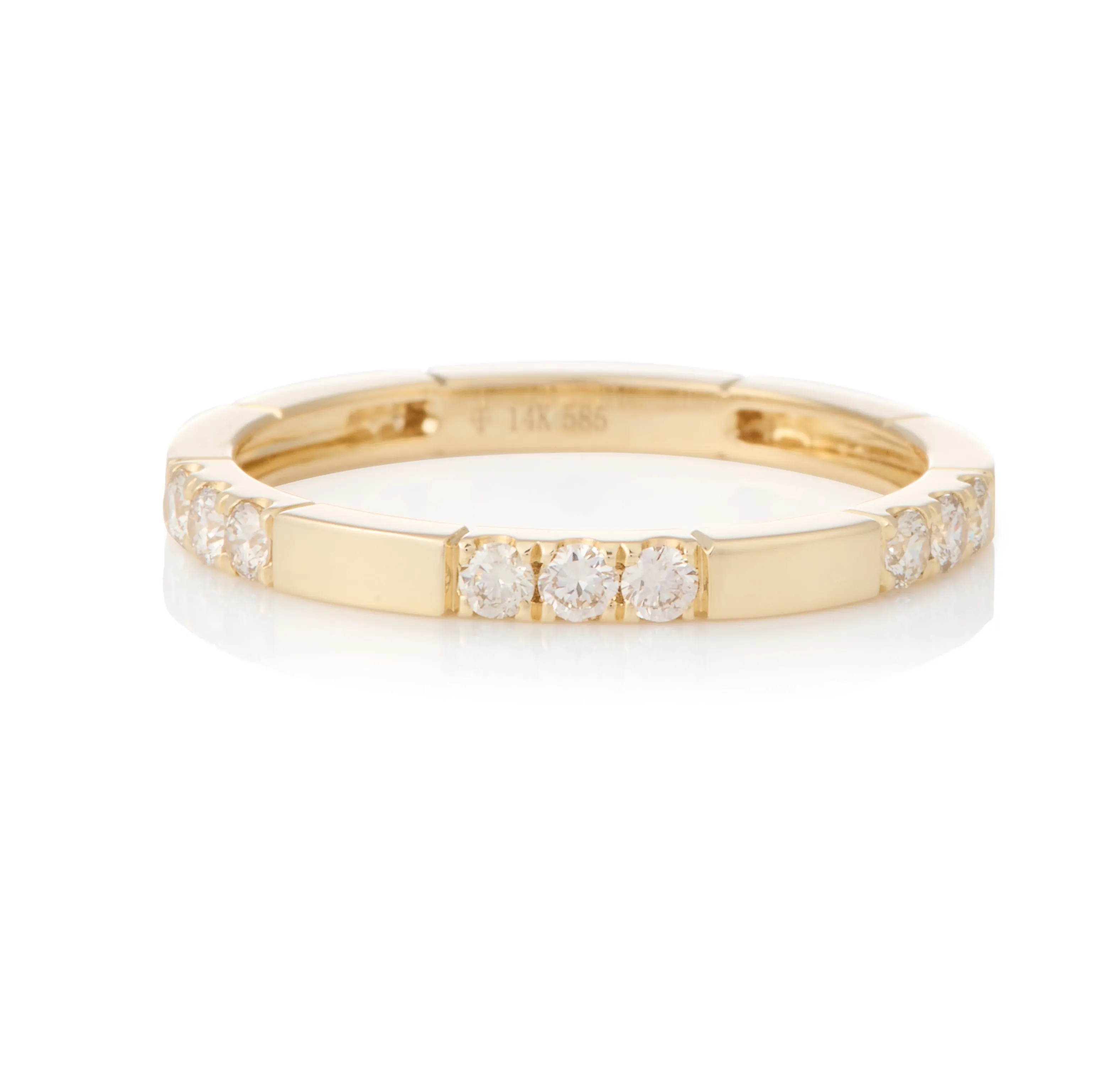 Tripe Diamond Domino Ring