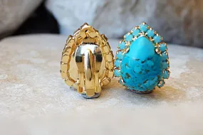 Turquoise non pierced earrings