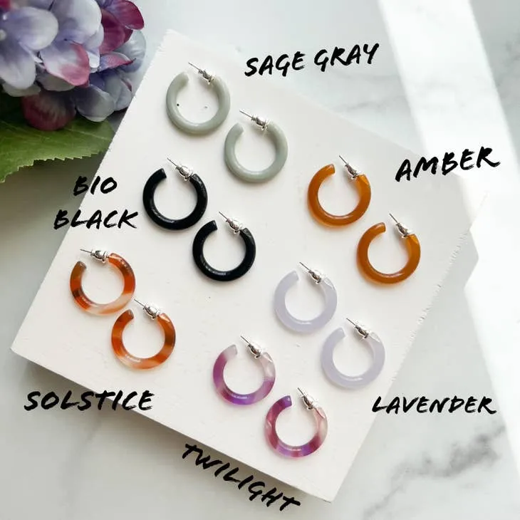 Ultra Mini Hoop in Amber