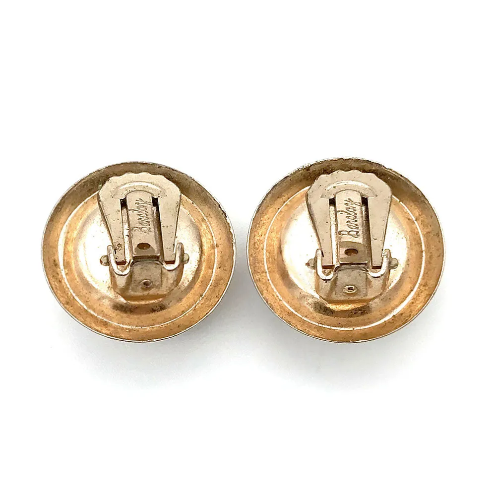 【USA輸入】ヴィンテージ バークレー グレー バロックパール イヤリング/Vintage Barclay Grey Baroque Pearl Clip On Earrings