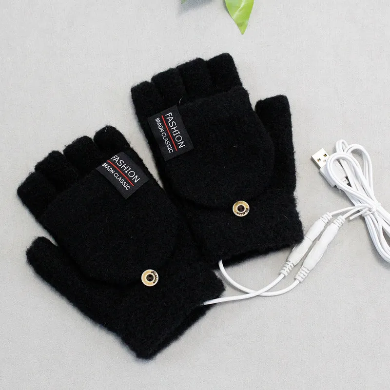 USB touch screen warm heating gloves