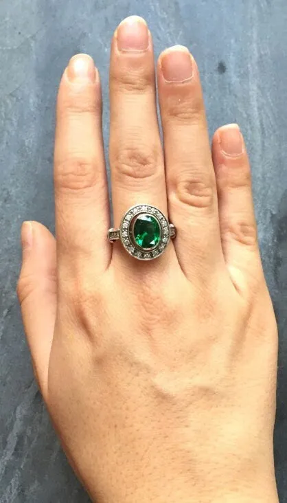 Victorian Citrine Ring - Genuine Citrine Ring - November Birthstone