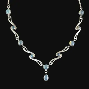 Vintage Arts and Crafts Style Moonstone Necklace