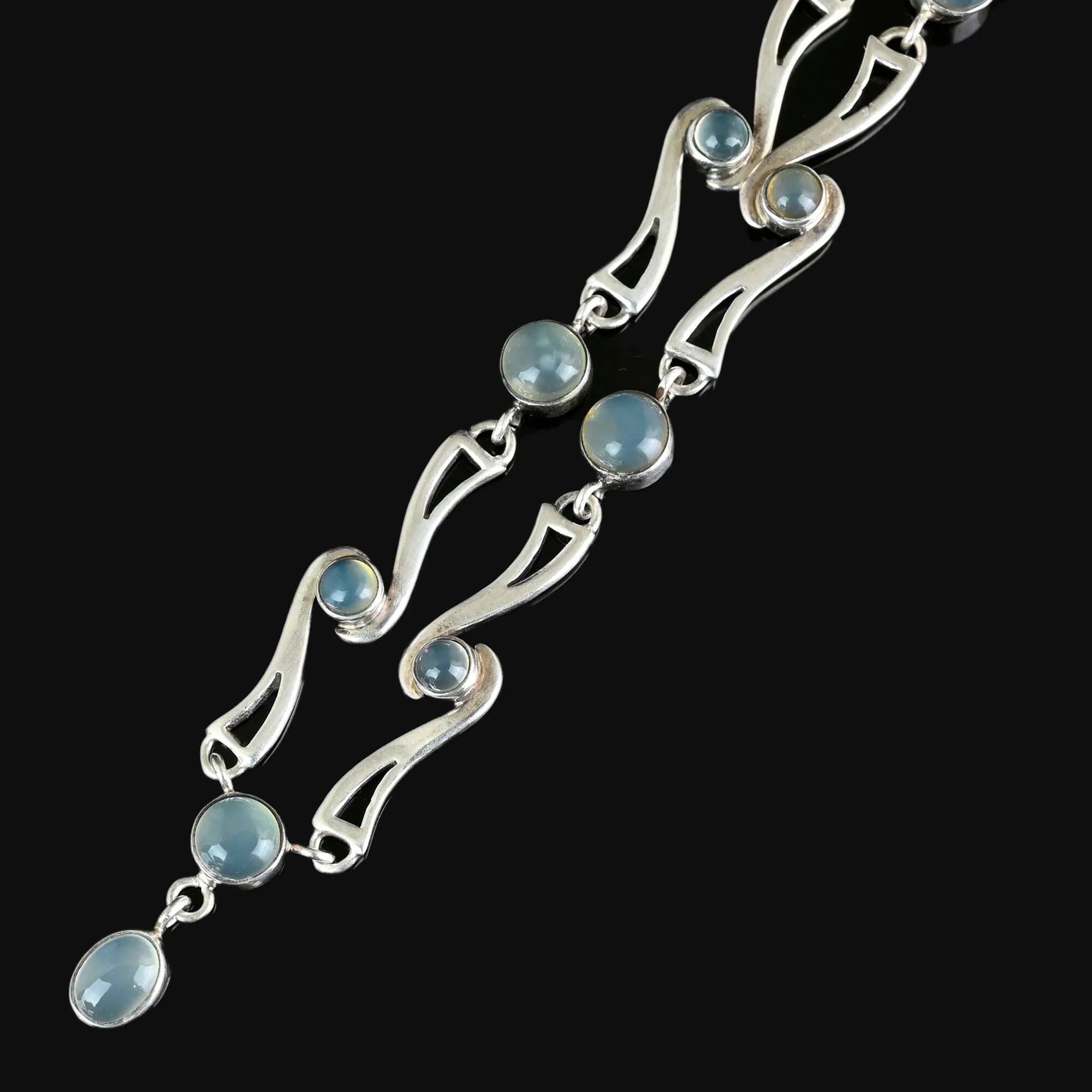 Vintage Arts and Crafts Style Moonstone Necklace
