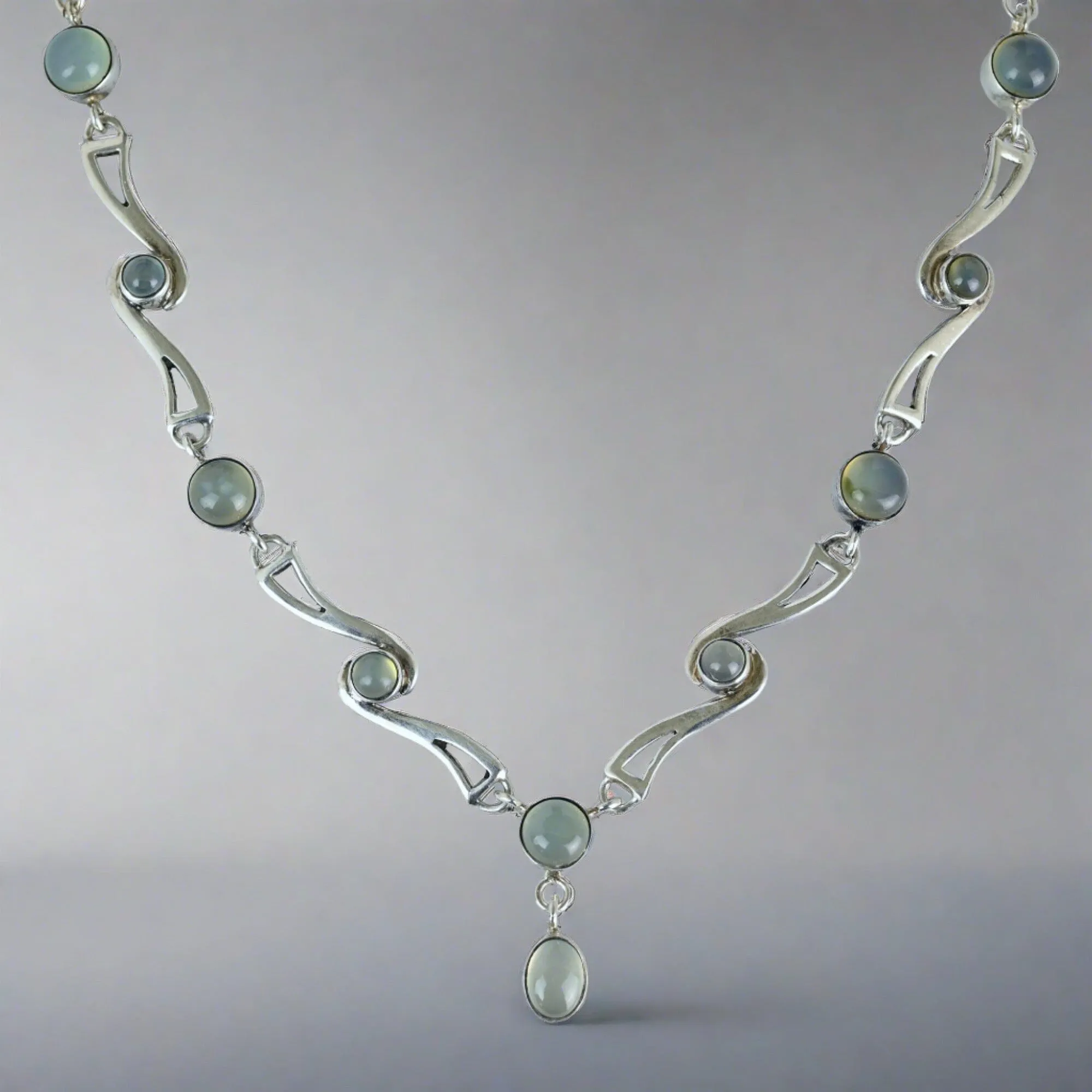 Vintage Arts and Crafts Style Moonstone Necklace