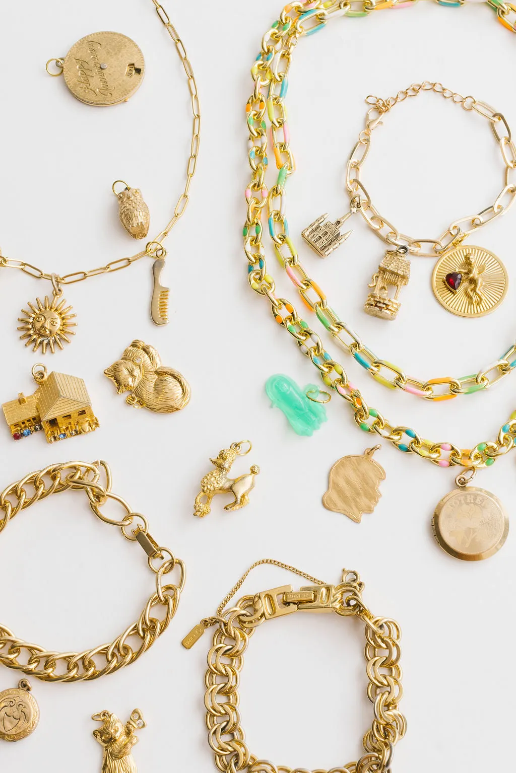 Vintage Home is Where the Heart is Charms | Charm Bracelet & Necklace | Custom Charm Jewelry