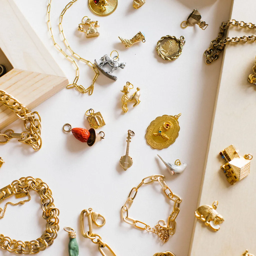Vintage Home is Where the Heart is Charms | Charm Bracelet & Necklace | Custom Charm Jewelry