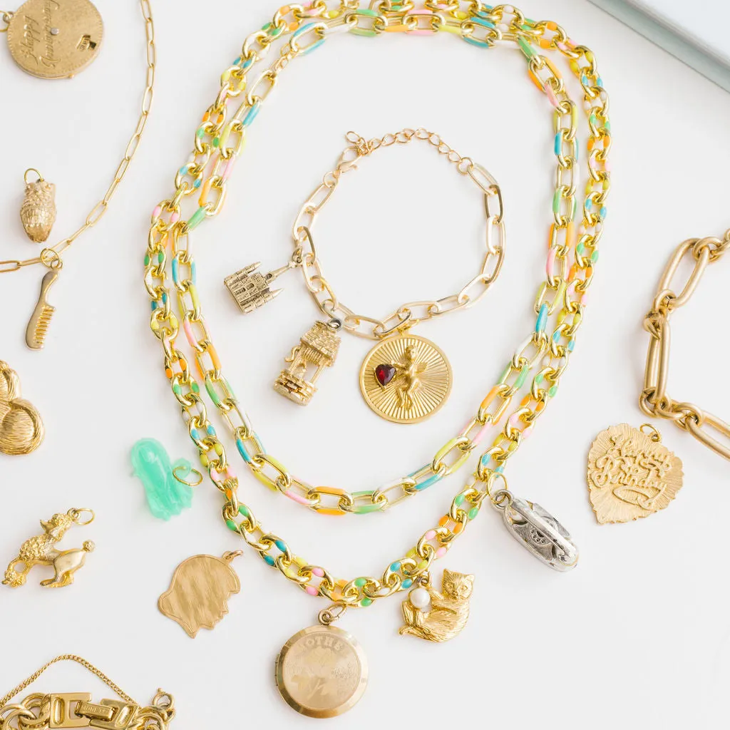 Vintage Home is Where the Heart is Charms | Charm Bracelet & Necklace | Custom Charm Jewelry