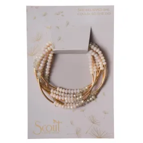 Wrap ivory combo/gold -She Believed she could