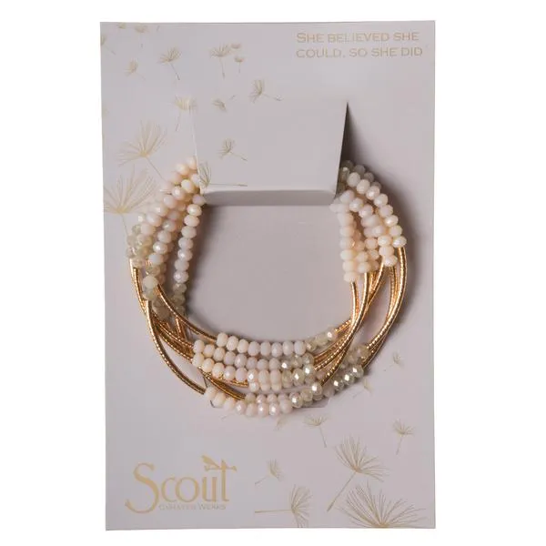 Wrap ivory combo/gold -She Believed she could