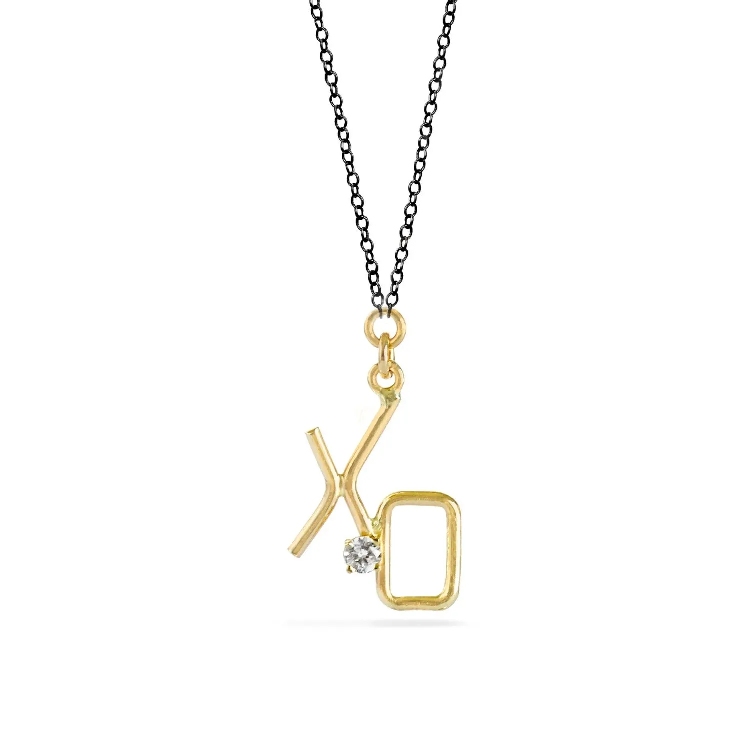 'XO' Necklace, Gold