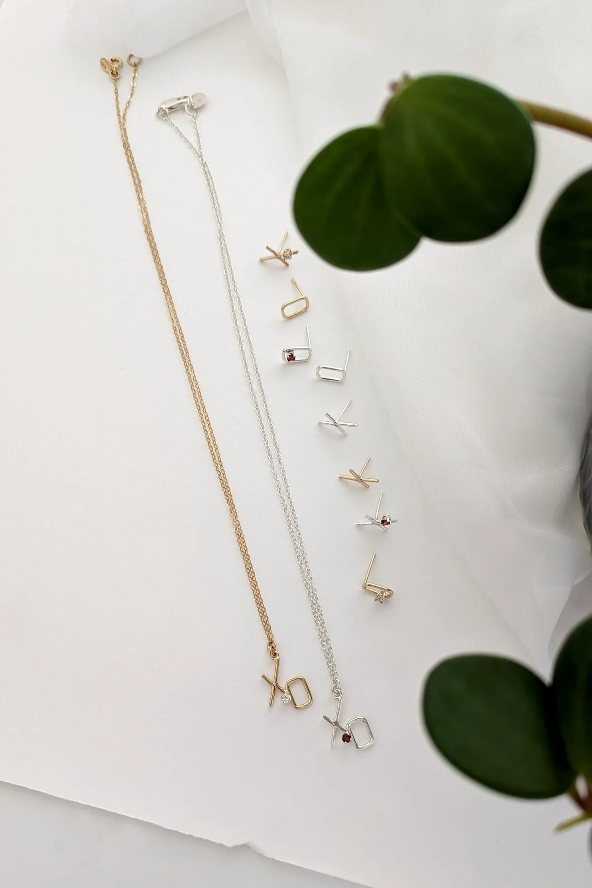 'XO' Necklace, Gold