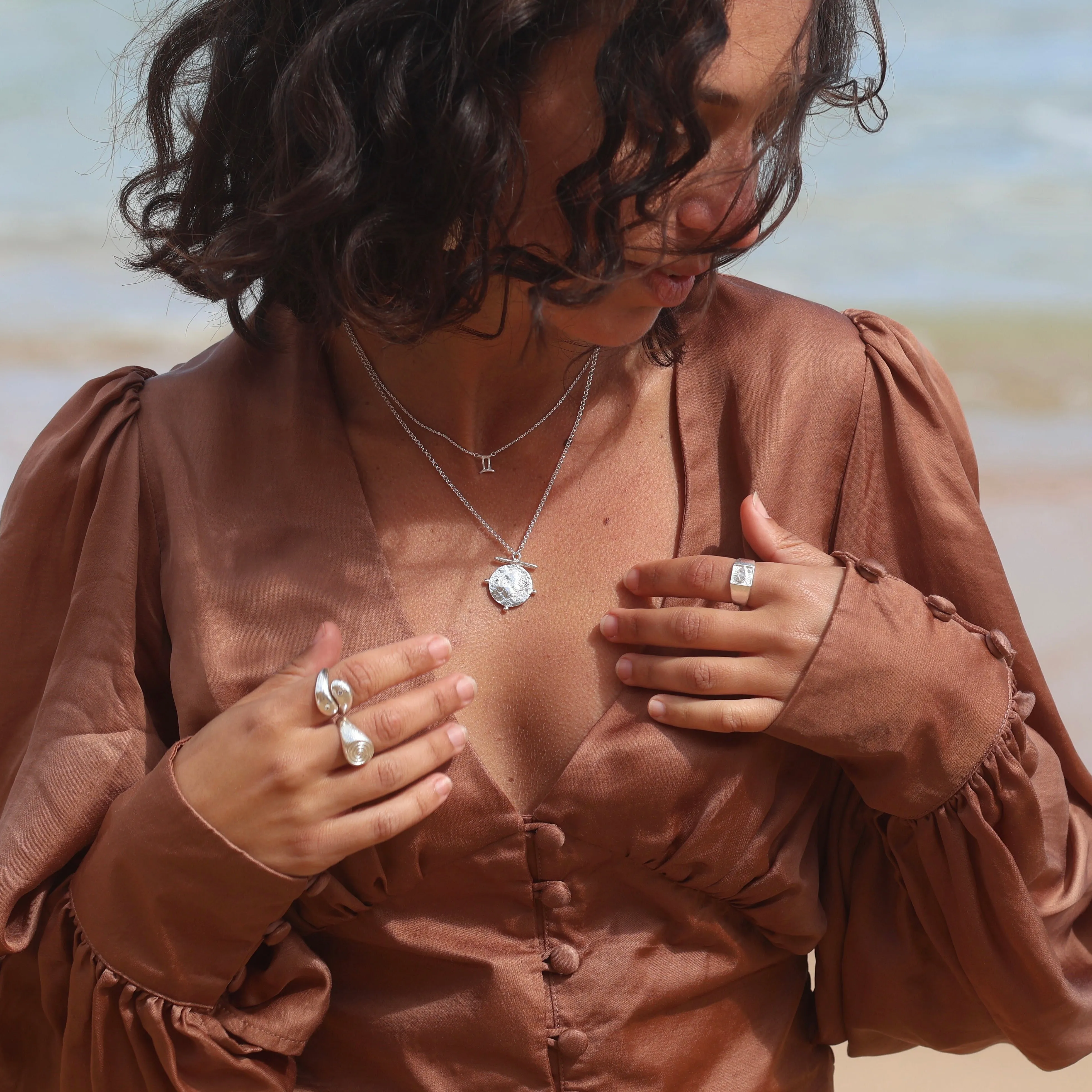 Yin Yang Silver Necklace