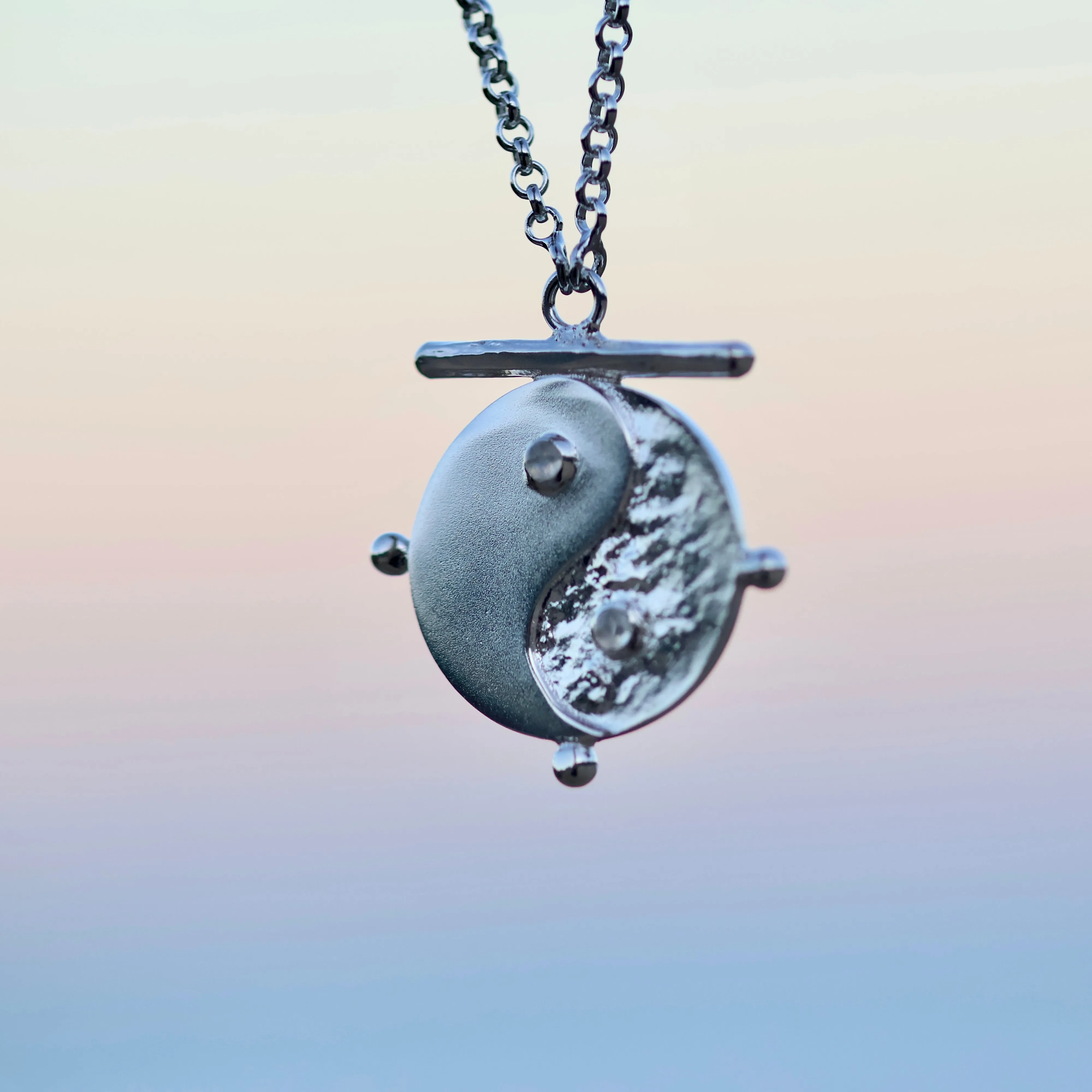 Yin Yang Silver Necklace