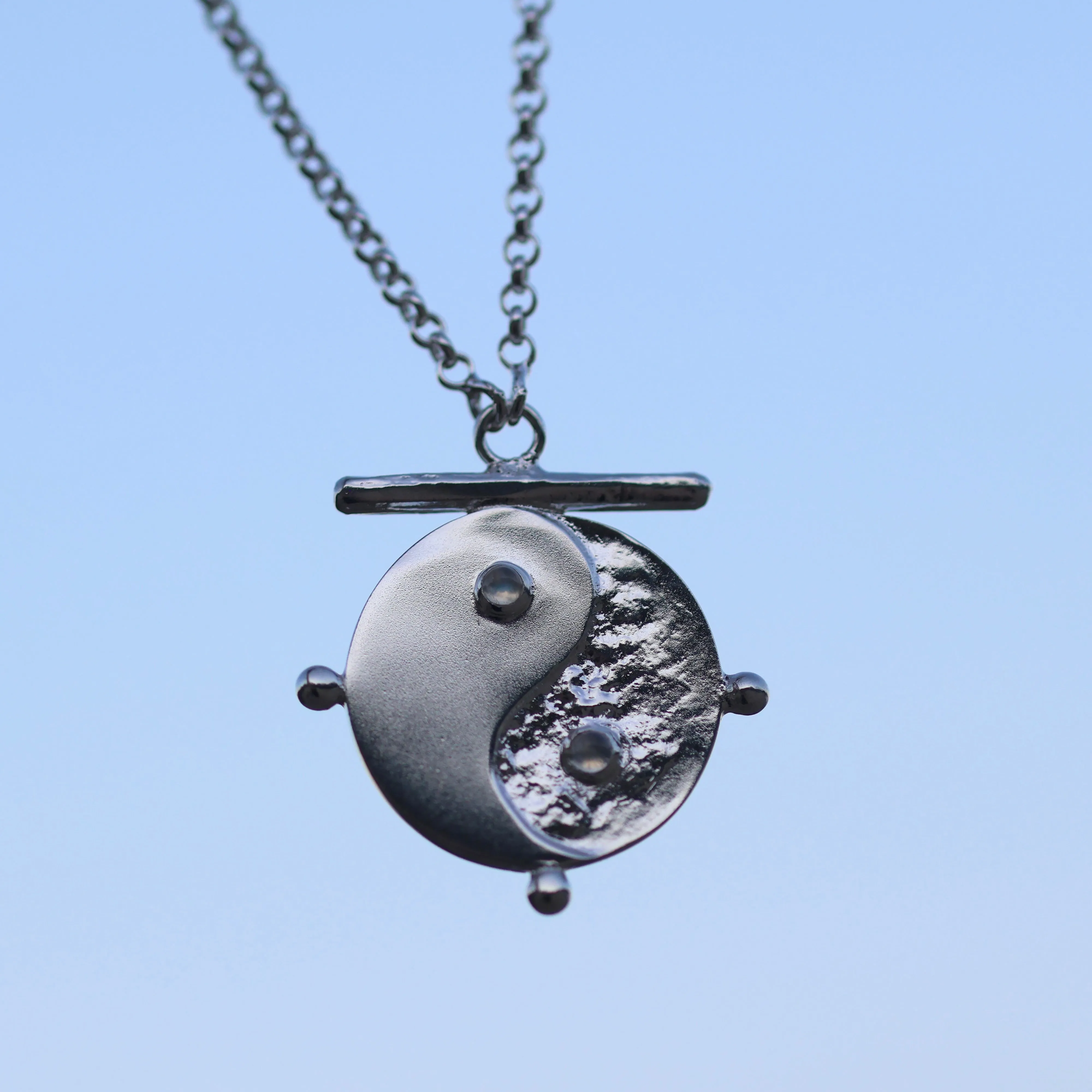 Yin Yang Silver Necklace