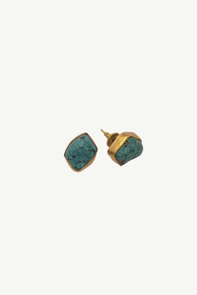 Yusra Turkish Gemstone Stud Earrings